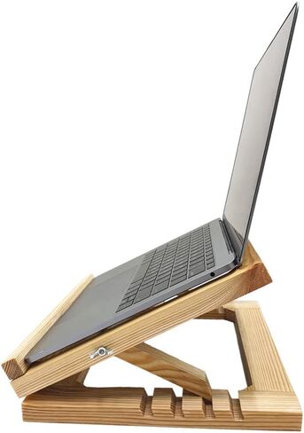 Wooden Laptop Stand Notebook Stand & Special Design Laptop Holder for MacBook Laptop Stand , Mount Riser for Laptop in Saudi Arabia