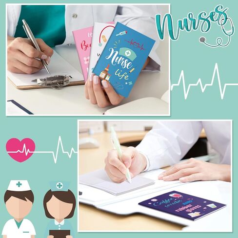 24 قطعة من دفاتر ملاحظات الممرضات الصغيرة بجيب الممرضات تقدر هدايا التمريض مجلة طبية لأسبوع التمريض طالب مساعد طبي التخرج مكتب فئة التقاعد لوازم هدايا التخرج in Kuwait