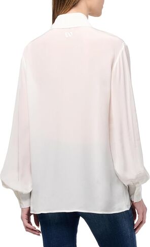 A｜X ARMANI EXCHANGE Women's Long Sleeve Crepe Button Up Blouse Shirt in Saudi Arabia