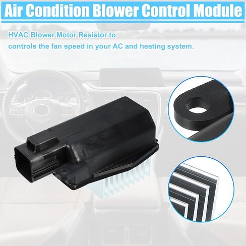 ACROPIX HVAC سخان منفاخ المحرك المقاوم للتحكم في درجة الحرارة وحدة تنظيم مناسبة لفورد F-150 2004-2008 رقم 4L3Z-19E624-AA - حزمة من 1 in Saudi Arabia