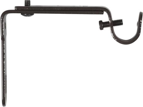Umbra 244930-038 , Black Adjustable Bracket for Drapery Rod, Single Pack with 2 Piece in Saudi Arabia