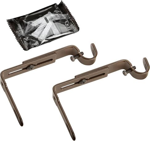 Umbra 244930-038 , Black Adjustable Bracket for Drapery Rod, Single Pack with 2 Piece in Saudi Arabia