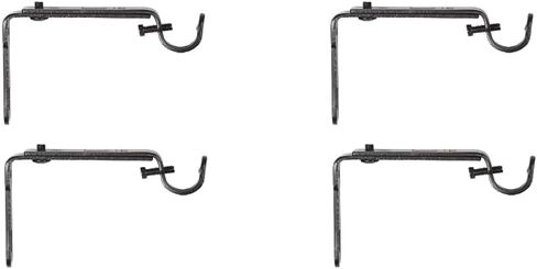Umbra 244930-038 , Black Adjustable Bracket for Drapery Rod, Single Pack with 2 Piece in Saudi Arabia