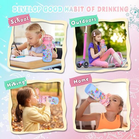 Decorate Your Own Water Bottle Kits for Girls Age 4-6-8-10-12, Unicorn Gem Diamond Painting Crafts, Arts and Crafts for Kids Ages 8-12, Birthday Gifts for Girls in Saudi Arabia