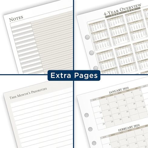 AT-A-GLANCE 2025 Planner Refill, Weekly & Monthly, 5-1/2" x 8-1/2", Desk Size, Loose-Leaf (481-285Y-25) in Saudi Arabia