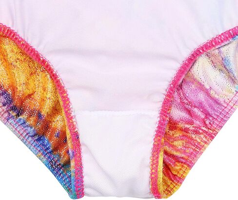 TFJH E Gymnastics Leotards for Girls Ballet Dancewear Practice Outfits Cross Back One Piece 3-12Y in Kuwait