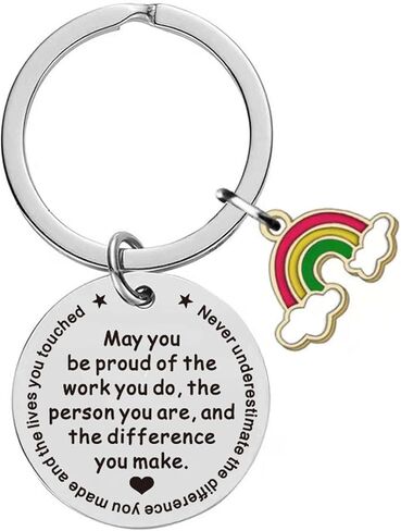 Keychain Gift to Coworker Employee Teacher,Thank You Appreciation Retirement Goodbye Gift, May You Be Proud of the Work in Saudi Arabia