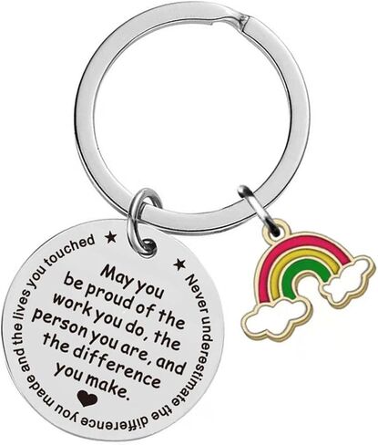 Keychain Gift to Coworker Employee Teacher,Thank You Appreciation Retirement Goodbye Gift, May You Be Proud of the Work in Saudi Arabia