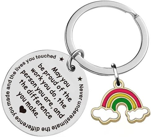 Keychain Gift to Coworker Employee Teacher,Thank You Appreciation Retirement Goodbye Gift, May You Be Proud of the Work in Saudi Arabia