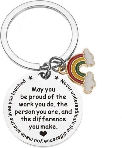 Keychain Gift to Coworker Employee Teacher,Thank You Appreciation Retirement Goodbye Gift, May You Be Proud of the Work in Saudi Arabia