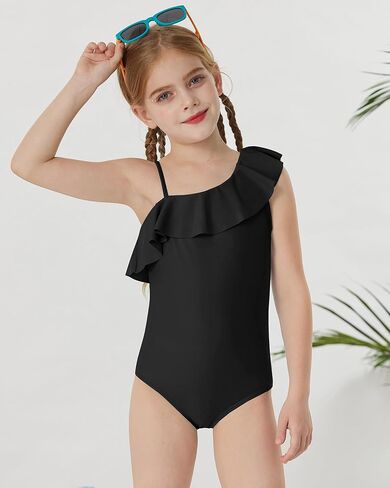 GRACE KARIN Girls Swimsuit with Skirt One Piece Bathing Suit Swimwear 6-14Y in Kuwait