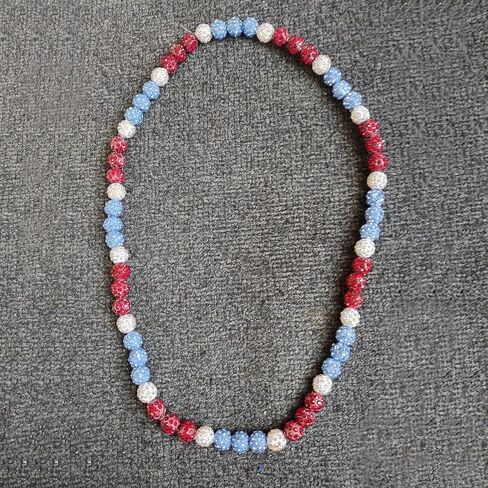 Baseball Necklaces for Boys Women Men Baseball Lovers, Glitter Rhinestone Beaded Necklace, Bling Baseball Necklace Jewelry, Sports Accessories Gift for Baseball Fans in Saudi Arabia