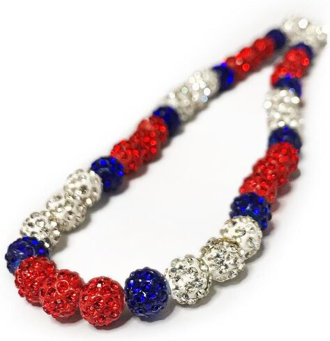 Baseball Necklaces for Boys Women Men Baseball Lovers, Glitter Rhinestone Beaded Necklace, Bling Baseball Necklace Jewelry, Sports Accessories Gift for Baseball Fans in Saudi Arabia