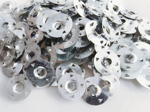 150PCS Foam Panel washers 1 3/8 inch OD x 5/16 inch ID Galvanized Steel washers, Thermal Insulation Butterfly Four-jaw gaskets Galvanized Steel, Used to Secure The Fastening Device in Saudi Arabia