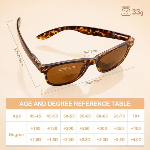 2 Pack Invisible Bifocal Reading Sunglasses Outdoor Sun Reader Glasses UV400 Protection for Women Men Adult in Saudi Arabia