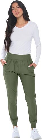 Womens Jogger Scrub Pants Max Stretch Scrub Joggers for Women in Saudi Arabia