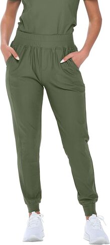 Womens Jogger Scrub Pants Max Stretch Scrub Joggers for Women in Saudi Arabia