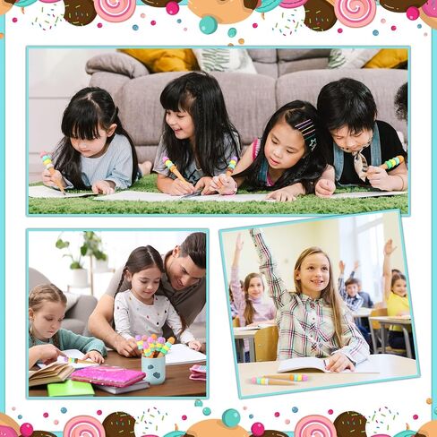 48 Pack Ice Cream Pen Assorted Color Cute Pens for Kids Ice Cream Cone Novelty Pens Novelty Cute Ink Pen Summer Ice Cream Cone Writing Pen for School Office Supplies Birthday Party (Cute Style) in Saudi Arabia