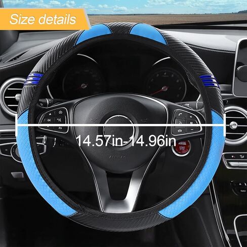 غطاء عجلة قيادة السيارة العالمي، واقي عجلة القيادة من الجلد المرن المصنوع من الألياف الدقيقة ومضاد للانزلاق، غطاء عجلة القيادة مقاس 15 بوصة للنساء والفتيات، ملحقات السيارة الداخلية لمعظم السيارات وسيارات الدفع الرباعي (أحمر) in Kuwait