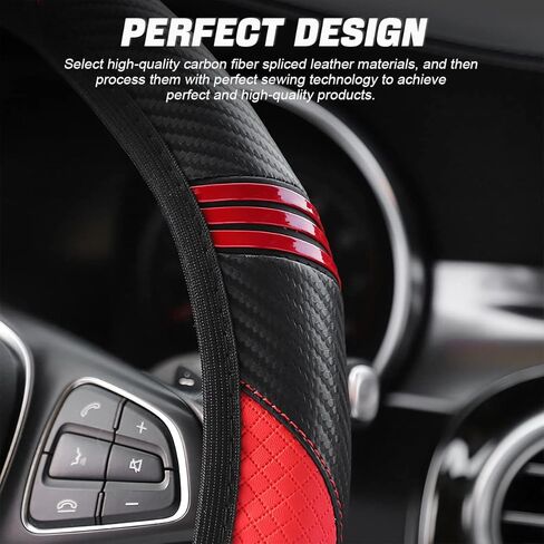 Universal Car Steering Wheel Cover, Microfiber Elastic Leather Anti-Slip Steering Wheel Protector, 15 Inch Steering Wheel Cover for Women Girls, Car Interior Accessories for Most Cars, SUVs (Blue) in Saudi Arabia
