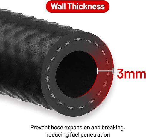 EVIL ENERGY 3/8" 5/16" Fuel Line Hose Kit Push Lock NBR Rubber SAE 30R7 10FT 300PSI in Saudi Arabia
