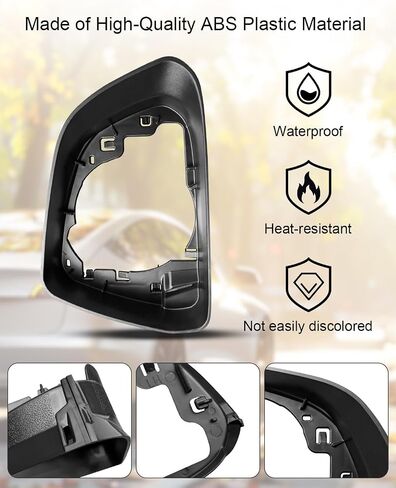 Mirror Cover Housing Compatible with Tesla Model 3 2017 2018 2019 2020 2021 2022 2023, RH Right Passenger Side Rearview Mirror Frame, Door Wing Mirror Housing Frame Surround Trim in Saudi Arabia