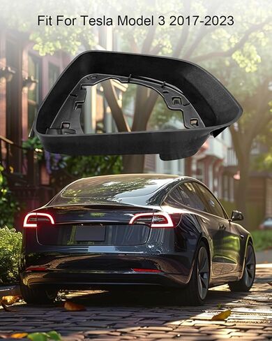 Mirror Cover Housing Compatible with Tesla Model 3 2017 2018 2019 2020 2021 2022 2023, RH Right Passenger Side Rearview Mirror Frame, Door Wing Mirror Housing Frame Surround Trim in Saudi Arabia
