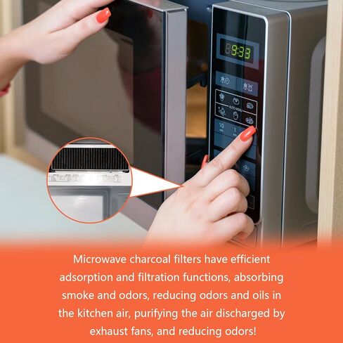 استبدال فلتر فحم الميكروويف JNM7196SK6SS لطراز ميكروويف GE JVM7195SK5SS، PVM9005SJ8SS، JVM7195SK6SS، PNM9216SK5SS، JVM7195EK5ES، JNM7196DK5BB، JVM7195DK5WW، JVM7195SK6SS، CVM521P2 M6S1 in Kuwait