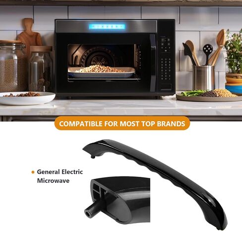 Lifetime WB15X10020 Microwave Door Handle Replacement by Gattaidar Fit for General Electric Microwave Replaces AP2021171, EA232100, WB15X0334 in Saudi Arabia