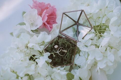 Ring box for wedding ceremony, Ring bearer pillows, Glass ring box, Proposal ring box Engagement ring box, Ring holder (Black) in Saudi Arabia
