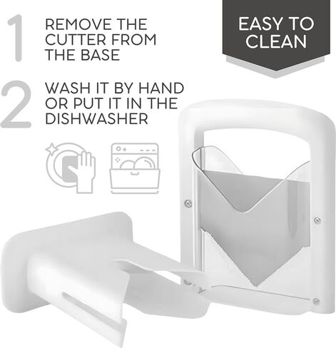 قطاعة الخبز للخبز الصغيرة والكبيرة - قطاعة الخبز الأبيض، قطاعة الخبز من الفولاذ المقاوم للصدأ، قاطع الرغيف الفرنسي المثالي مع قبضة آمنة in Kuwait