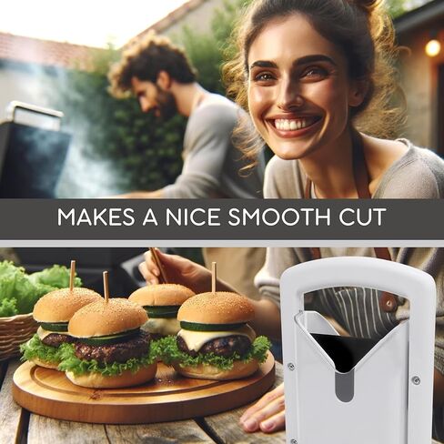 قطاعة الخبز للخبز الصغيرة والكبيرة - قطاعة الخبز الأبيض، قطاعة الخبز من الفولاذ المقاوم للصدأ، قاطع الرغيف الفرنسي المثالي مع قبضة آمنة in Kuwait