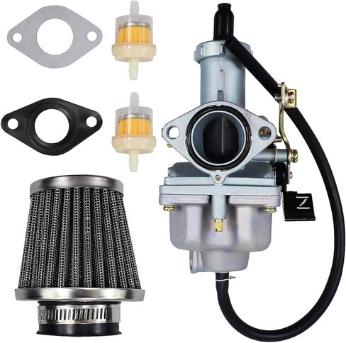 مكربن ​​PZ27 لـ Taotao 125cc 150cc 200cc 250cc 4-السكتة الدماغية CG ATV Go Kart الدراجة الترابية Sunl Buyang Coolsport Lifan Kazuma Zongshen مع فلتر الهواء in Kuwait