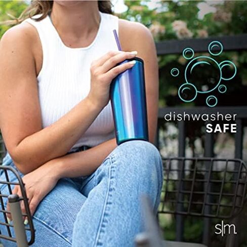 Simple Modern Plastic Reusable Straws | BPA Free and Waste Reducing Straw for Tumblers and Travel Mugs | Classic Collection | 12 Pack | Assortment 1 in Kuwait