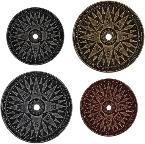 Compass Coins by Tim Holtz Idea-ology, Pack of 4, Assorted Finishes, TH93061 in Saudi Arabia
