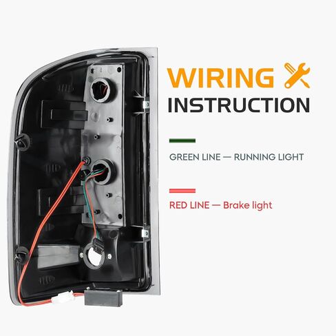 مجموعة مصابيح LED مناسبة لسيارة Chevy Silverado 1500 2500 HD 3500 HD 2007-2014، لسيارة GMC Sierra 3500 HD 2008-2014 مع عجلة مزدوجة فقط، مصابيح خلفية جانبية للسائق والراكب، عدسات دخان من الكروم in Kuwait