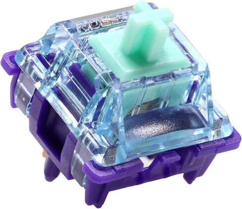 KPREPUBLIC Gateron Azure Dragon V3 Switch RGB SMD محول اللمس المتقدم مسبقًا 63 جرام 67 جرام للوحة المفاتيح الميكانيكية mx الجذعية POM PC (G Azure Dragon Switch x110) in Saudi Arabia