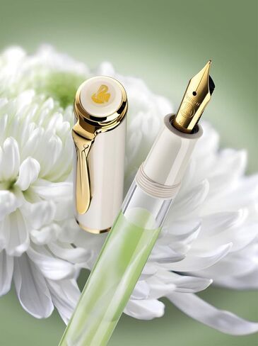 Pelikan Tradition M205 Blue Marble Fountain Pen, Medium Nib, 1 Each (801973) in Saudi Arabia