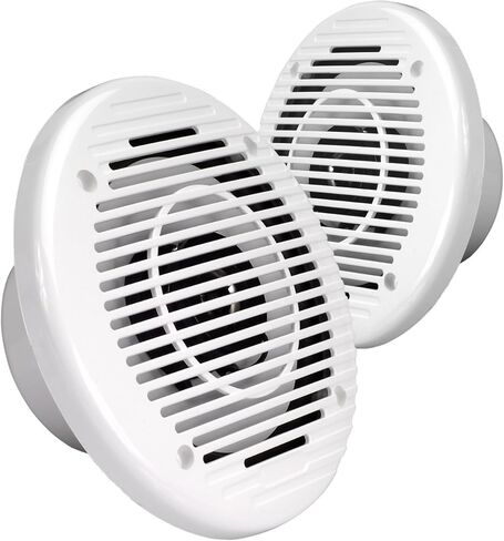 Magnadyne WR85W RV، قارب، مكبر صوت ثنائي الاتجاه مقاوم للماء 6-1/2 بوصة | أبيض (يُباع كزوج) in Kuwait