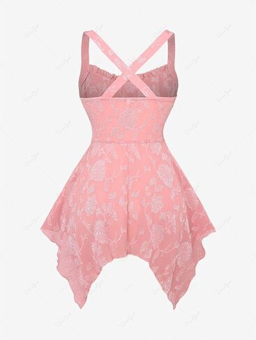 ROSE GAL Rosegal Plus Size Women Casual Summer Sleeveless Blouse Flowy Tank Top in Saudi Arabia