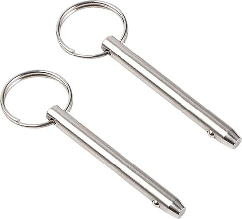 2 PCS Quick Release Pin, Stainless Steel Bimini Top Pin, Pull Pin for Marine Hardware (Overall Length 2.95'' / 75mm & Usable Length 2.36'' / 60mm & Diameter 0.39'' / 10mm ) in Saudi Arabia