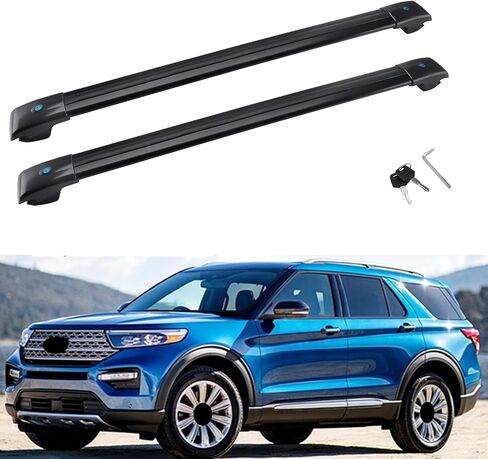 MotorFansClub Luggage Rack Roof Rack Cross Bars Fit for Ford Explorer 2020 2021 Top Roof Rack Rails in Saudi Arabia