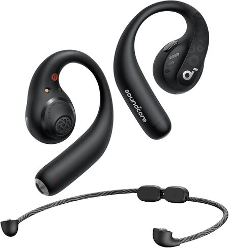 سماعات Soundcore من Anker AeroFit Pro مفتوحة الأذن، راحة فائقة، ملاءمة آمنة، تصميم مريح، صوت غني مع LDAC، بلوتوث 5.3، مقاومة للماء IPX5، وقت تشغيل 46 ساعة، التحكم في التطبيق (متجدد) in Saudi Arabia