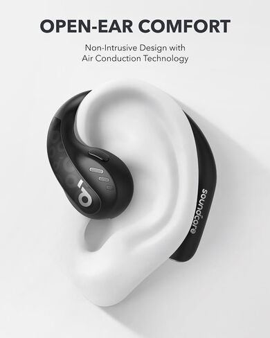 سماعات Soundcore من Anker AeroFit Pro مفتوحة الأذن، راحة فائقة، ملاءمة آمنة، تصميم مريح، صوت غني مع LDAC، بلوتوث 5.3، مقاومة للماء IPX5، وقت تشغيل 46 ساعة، التحكم في التطبيق (متجدد) in Saudi Arabia