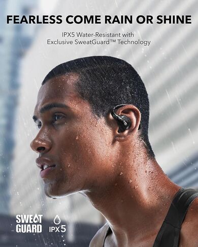 سماعات Soundcore من Anker AeroFit Pro مفتوحة الأذن، راحة فائقة، ملاءمة آمنة، تصميم مريح، صوت غني مع LDAC، بلوتوث 5.3، مقاومة للماء IPX5، وقت تشغيل 46 ساعة، التحكم في التطبيق (متجدد) in Saudi Arabia