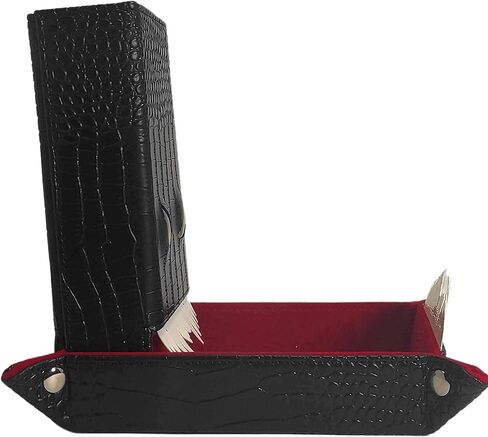 Dice Tray and Dice Tower - DND Dice Tray, Dice Box Storage for Dice and Removable Dice Tower - 2 in 1 Dice Rolling Tray, Storage and Tower - Perfect for RPG and Tabletop Gaming (Dragon Slayer) in Saudi Arabia