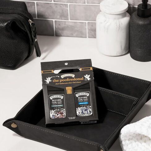 بخاخ المرحاض Poo-Pourri Before-You-Go، مجموعة هدايا عيد الأب، بحجم جيب بحجم 1 أونصة سائلة - خشب السرو وRoyal Flush in Saudi Arabia