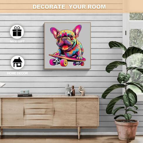 Wooden Puzzles for Adults, French Bulldog Puzzles, Wooden Jigsaw Puzzles for Adults, 100 Pieces Wood Puzzles Adult, Unique Animal Shape Wood Puzzle, Creative Puzzle Gifts for Women Family Fun in Saudi Arabia