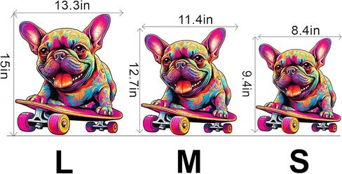 Wooden Puzzles for Adults, French Bulldog Puzzles, Wooden Jigsaw Puzzles for Adults, 100 Pieces Wood Puzzles Adult, Unique Animal Shape Wood Puzzle, Creative Puzzle Gifts for Women Family Fun in Saudi Arabia