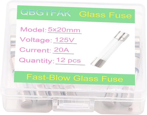 12 Pack F2.5AL125V 5x20 mm 2.5A 125 V Christmas Light Fuses 0.2x0.78 Inch 2.5A amp 125 Volt Max Glass Fuses Replacement for (2.5A) in Saudi Arabia